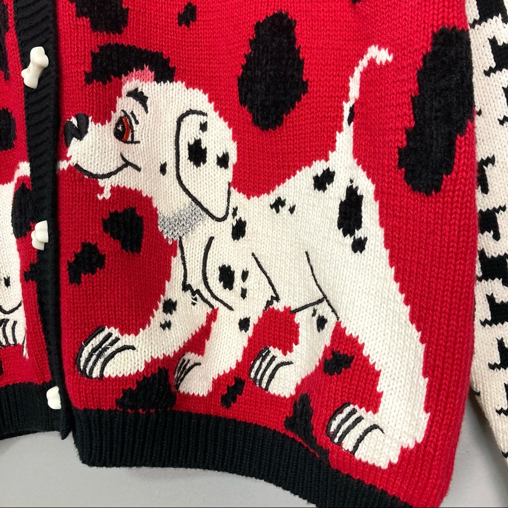 Vintage Disney 101 Dalmatians Sweater Argyle Knit - Picture 5 of 10